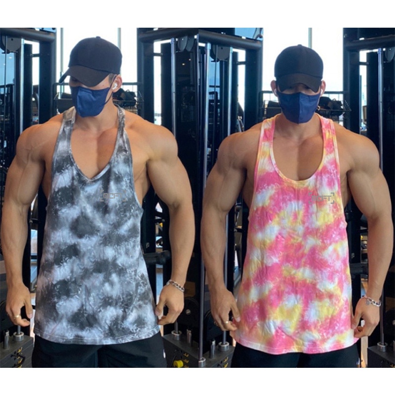 Áo Ba Lỗ Lưới Họa Tiết Rằn Ri Thoáng Khí Thoải Mái Phong Cách Thể Thao Cho Nam