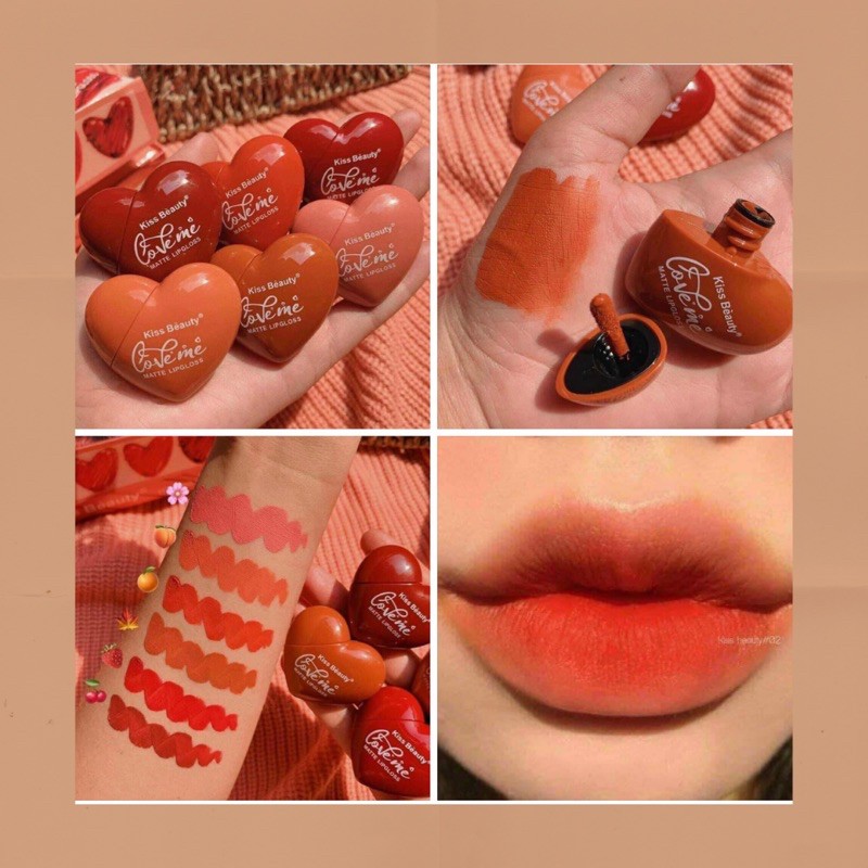 Son kem lì kiss beauty trái tim