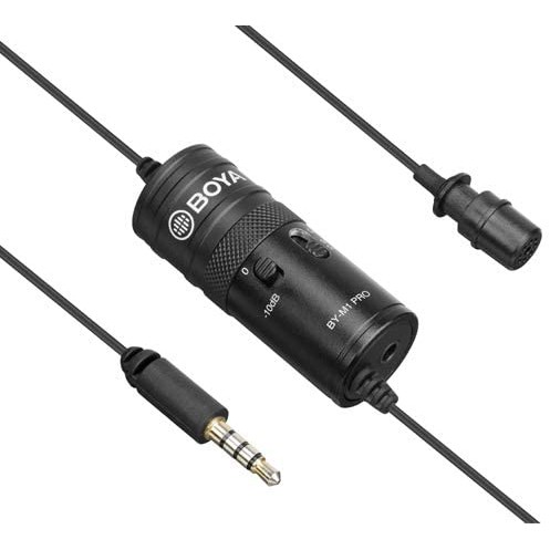 BOYA BY-M1 Pro - Micro Thu Ẩm Cổng 3.5mm TRRS Cho Điện Thoại & Máy Ảnh - Hàng Chính Hãng/Bảo Hành 24 Tháng