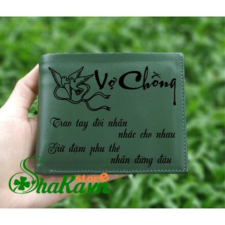Ví da handmade | ví da bò thật 100% khắc theo yêu cầu