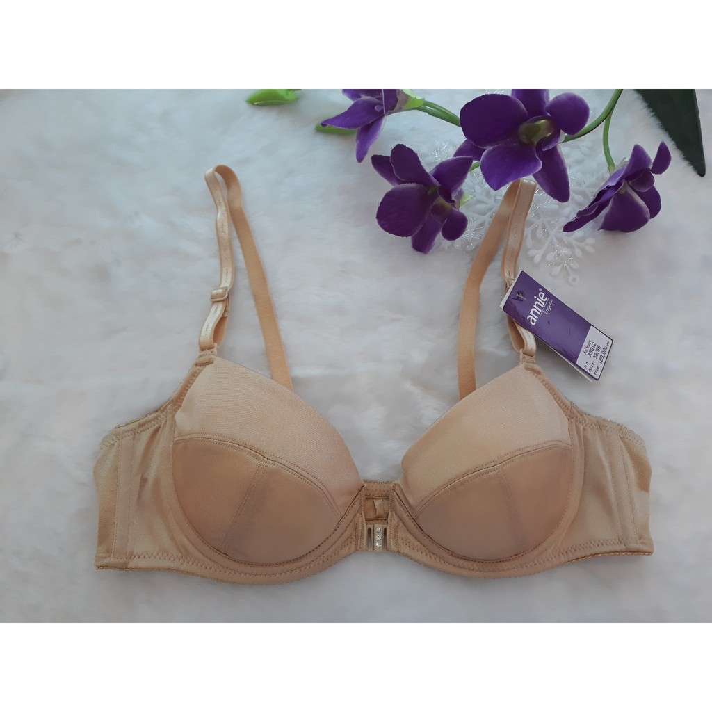 Áo ngực annie cài trước cao cấp BF3012 không mouse, cup trơn có gọng