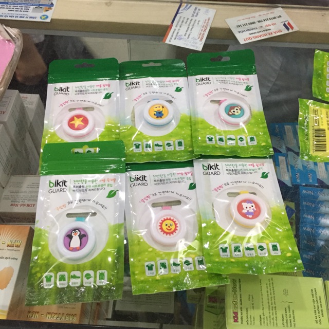 COMBO 3MÓC CÀI CHỐNG MUỖI BIKIT GUARD HÀN QUỐC