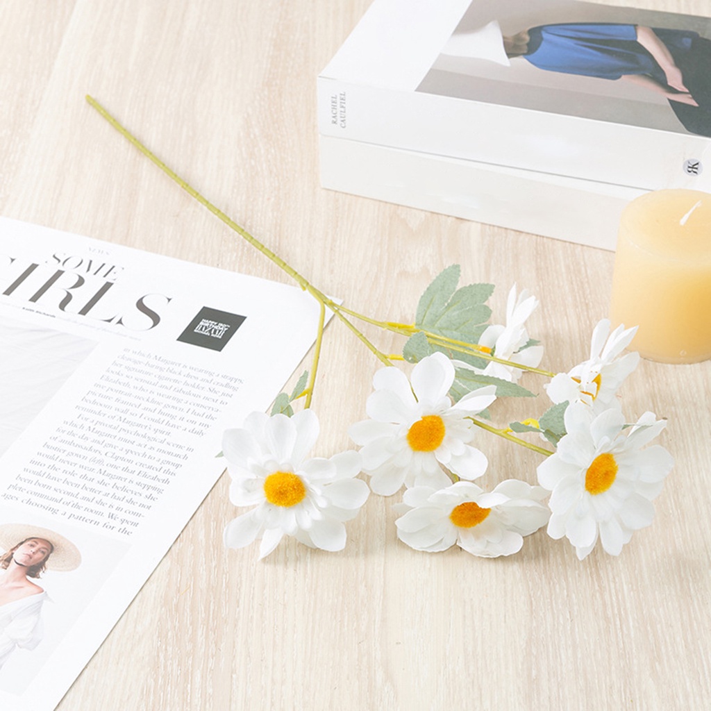 1 Bó 6 Hoa Cúc Giả Dùng Trang Trí Tiệc