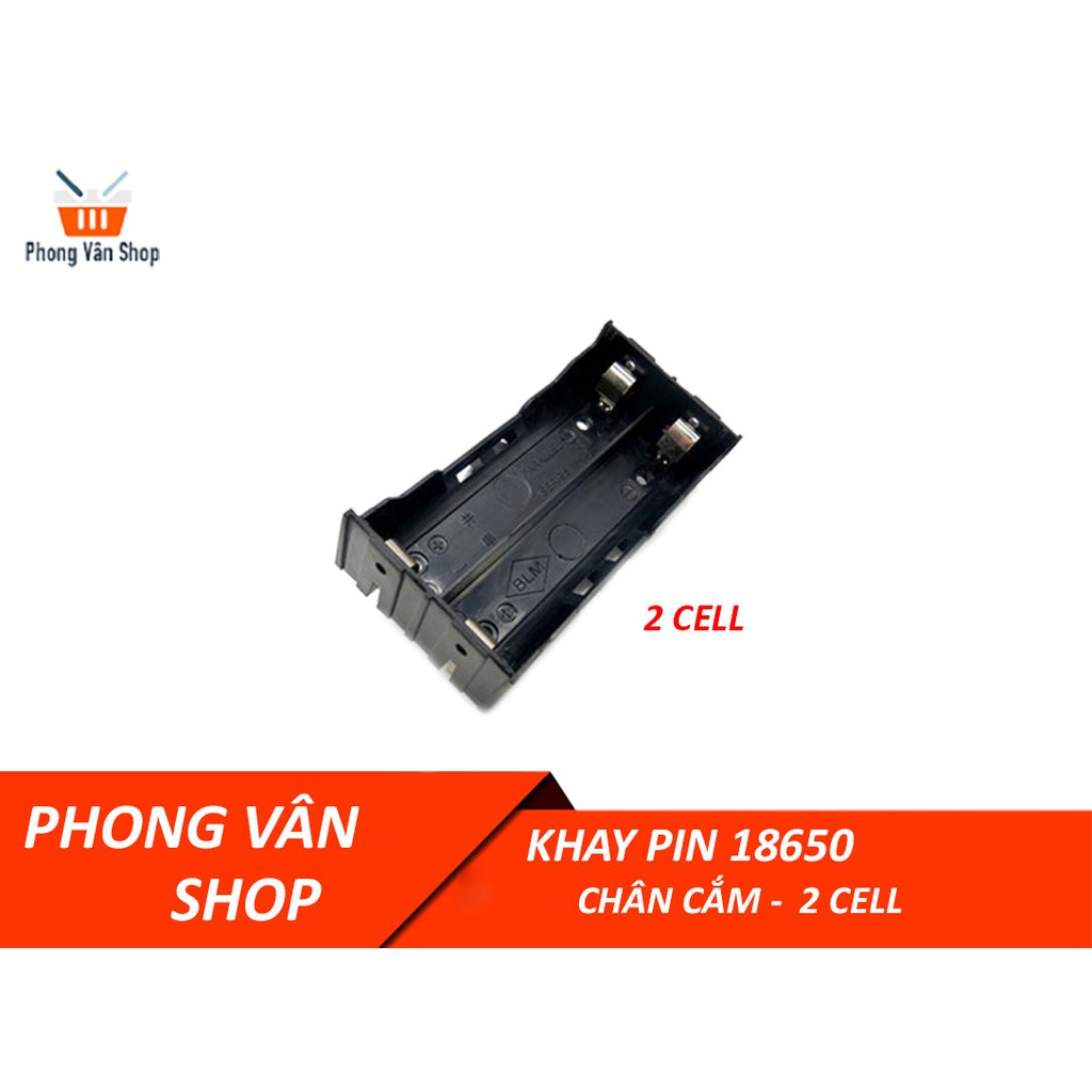 5 Khay đựng giữ pin 18650 1-2-3-4 cell - chân cắm - dễ dàng sáng chế