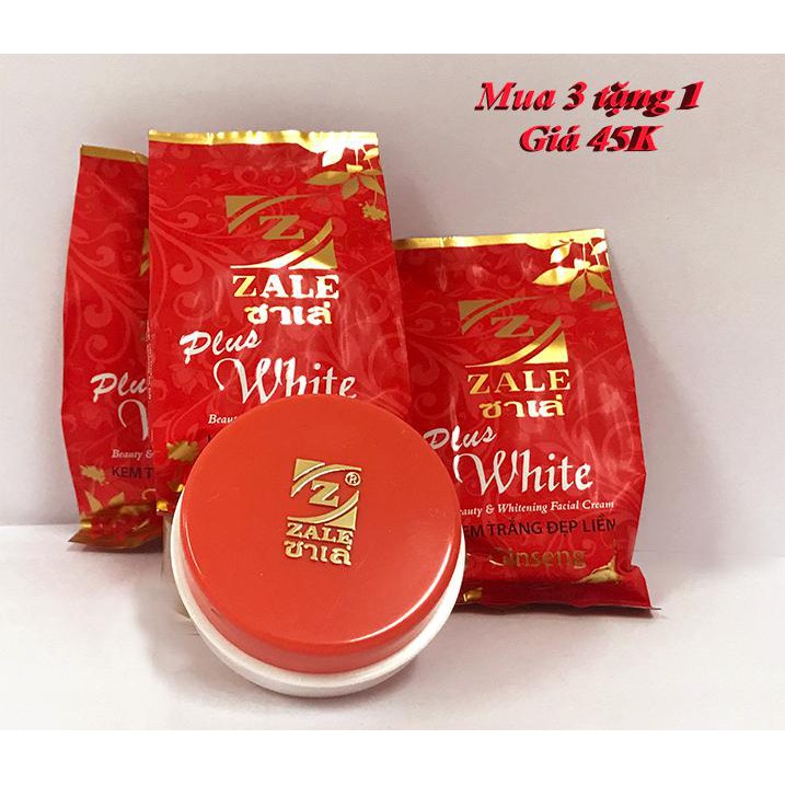 ZALE - KEM DƯỠNG TRẮNG DA ZALE ĐỎ 6G - COMBO 3 TẶNG 1