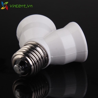 Đui đèn chuyển đổi 1 thành 2 đui đèn e27