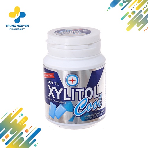 Kẹo gum không đường Lotte Xylitol (Hũ 58g)