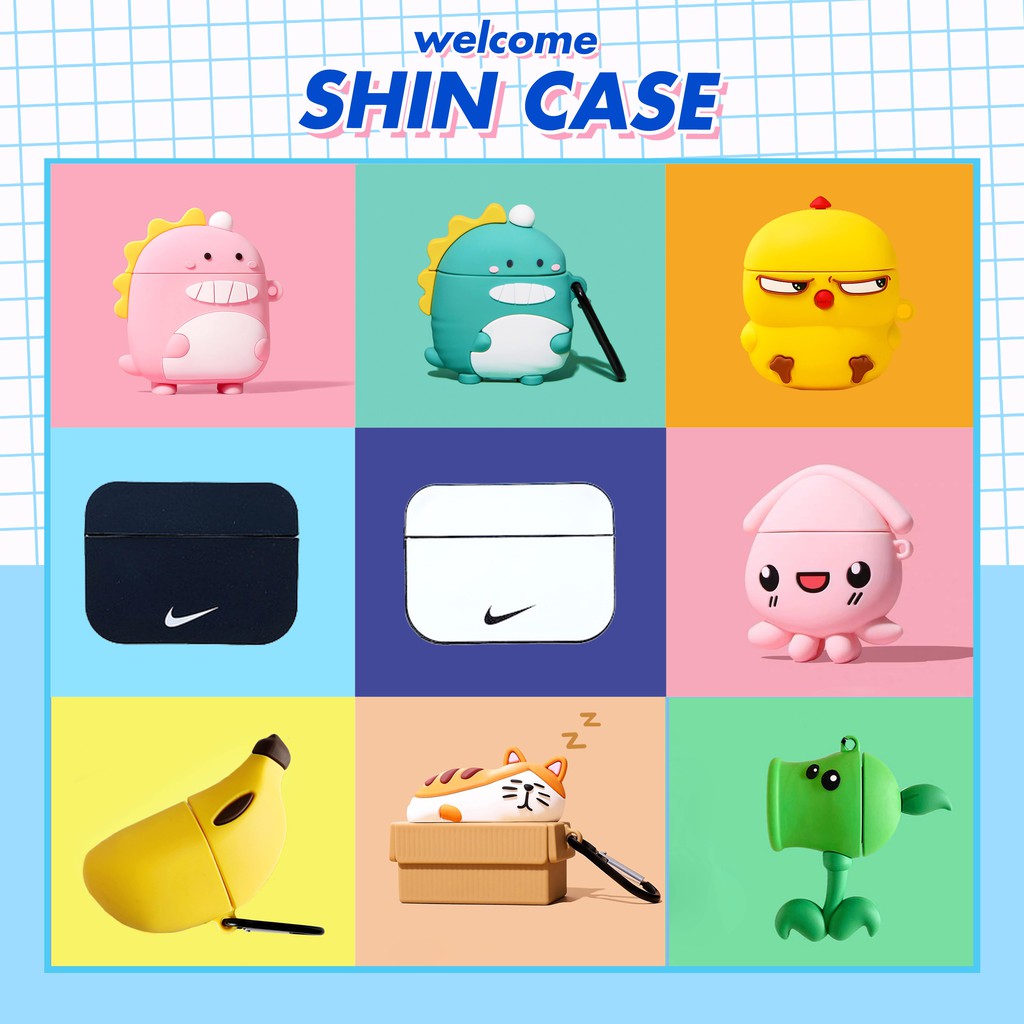 Vỏ ốp case bảo vệ bao đựng cho airpods tai nghe không dây bluetooth - Shin Case