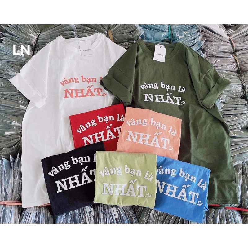 Áo phông chữ Vâng banh là Nhất DA6