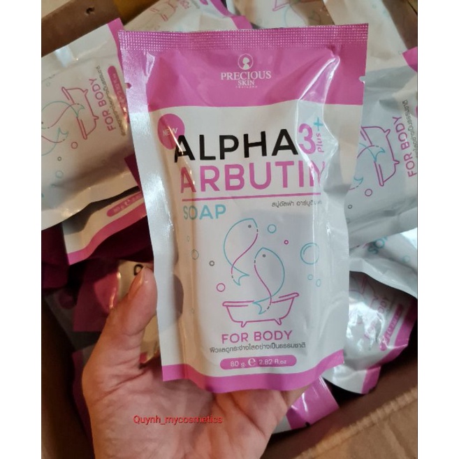 Xà phòng tắm trắng Alpha Arbutin Soap Thái Lan - Mẫu mới dạng túi | BigBuy360 - bigbuy360.vn