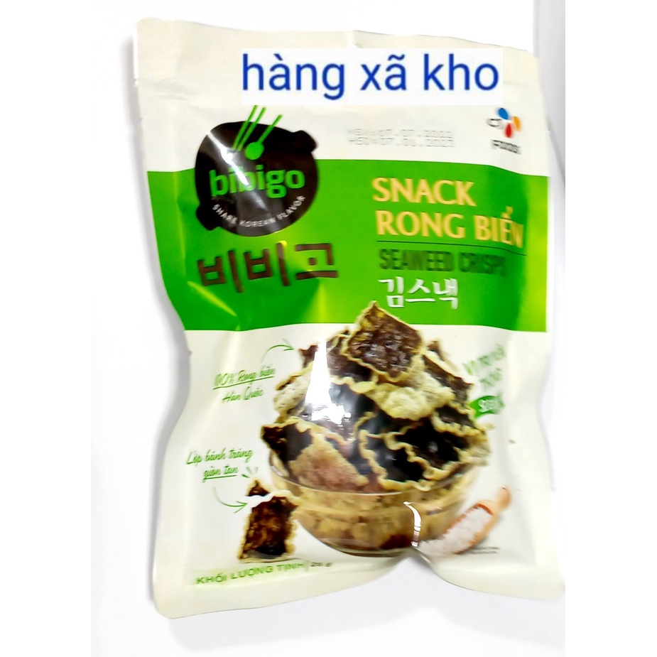 Snack Rong Biển Bibigo 25 GR mật ong và truyền thống.date: T4_/2024