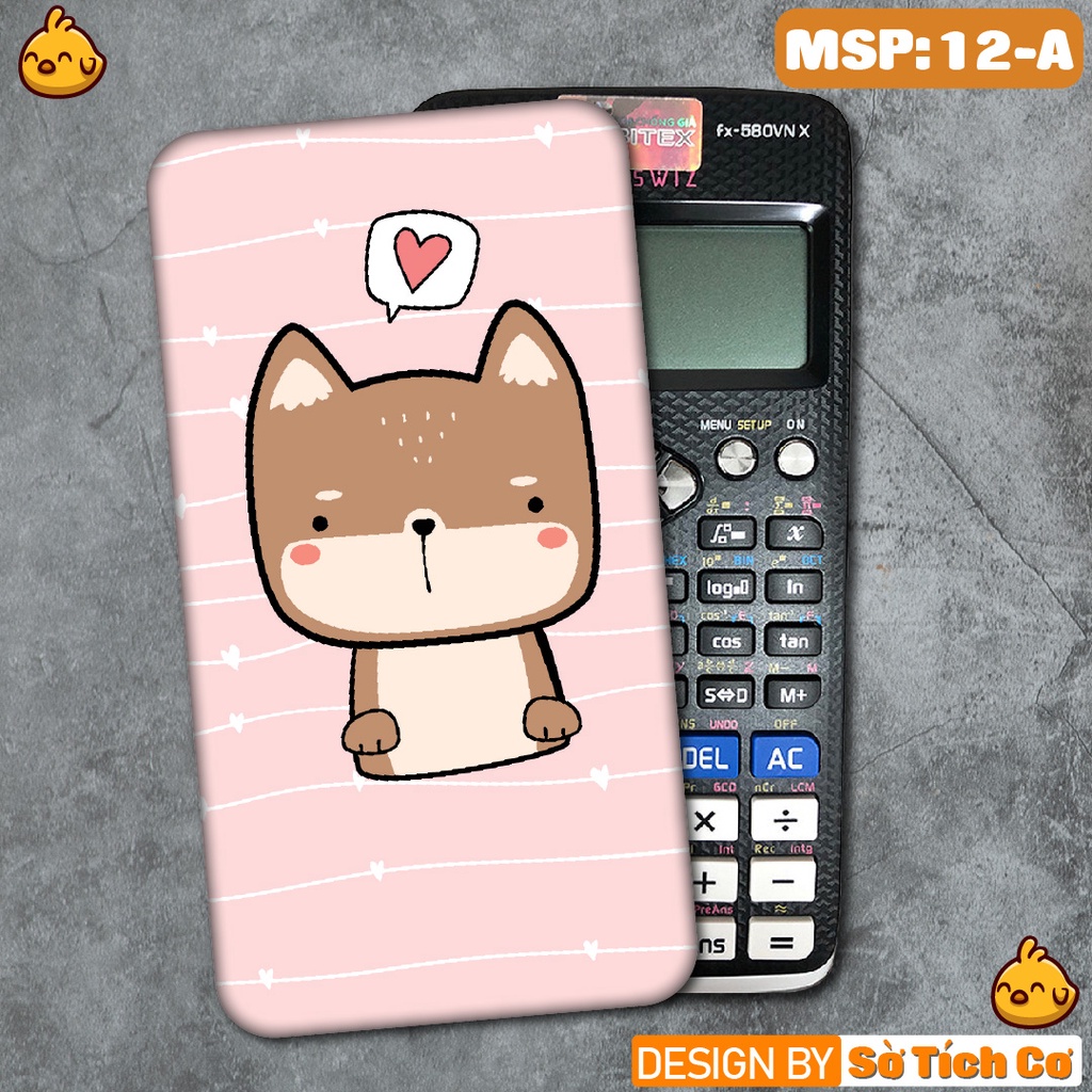 Miếng decal dán máy tính fx-570, fx-580, fx-880, Casio, Vinacal,... Kawaii Cute MSP: 12