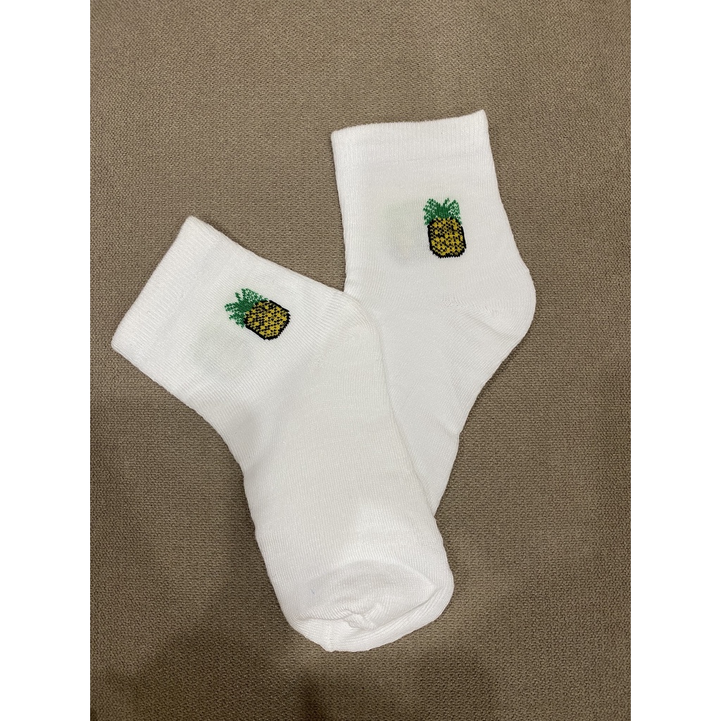 Tất cotton cổ cao quả bơ, chuối, oliu, dứa, kiwi Shop Phụ Kiện Tiên Tiên
