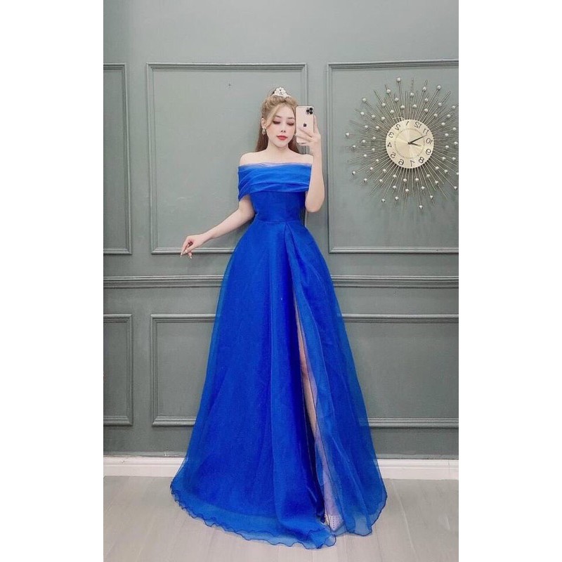 Đầm maxi xẻ đùi mặc được 3 kiểu siêu xinh - size M/L  MS214V