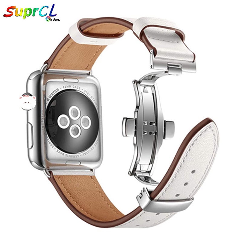 Dây Da Đồng Hồ Thông Minh 44mm Series 7 / 6 i-Watch 42mm 45mm 41mm i-Watch Series 6 5 4 3 2 1 (42mm)