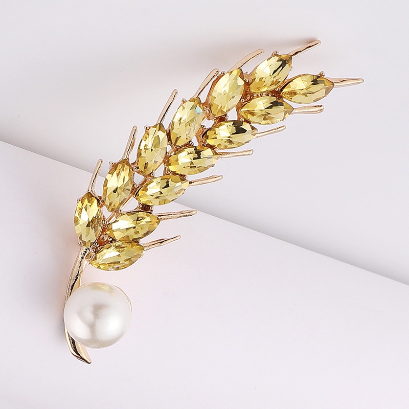 Ghim Cài Áo Đính Đá Và Ngọc Trai Giả Sang Trọng Dành Cho Nữ