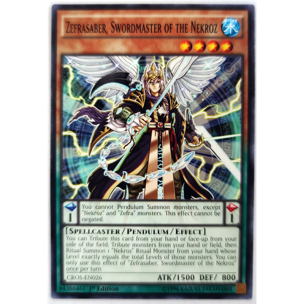 [Thẻ Yugioh] Zefrasaber, Swordmaster of the Nekroz |EN| Common