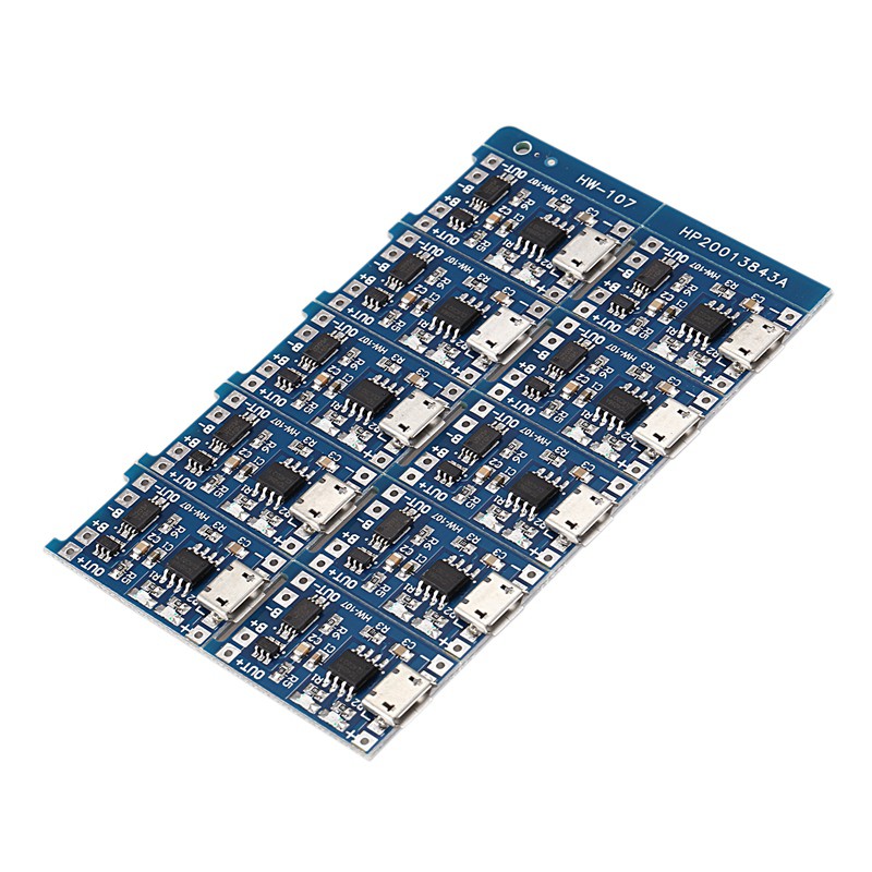 10Pcs 5V mini USB 1A 18650 for TP4056 Lithium Battery Charging Board With Protection Charger ule