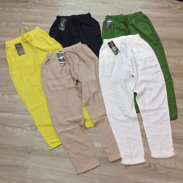 (sale sập sàn)Quần baggy đũi nữ cạp chun