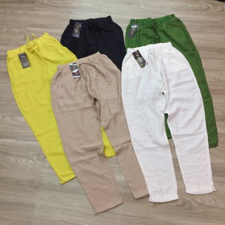 (sale sập sàn)Quần baggy đũi nữ cạp chun