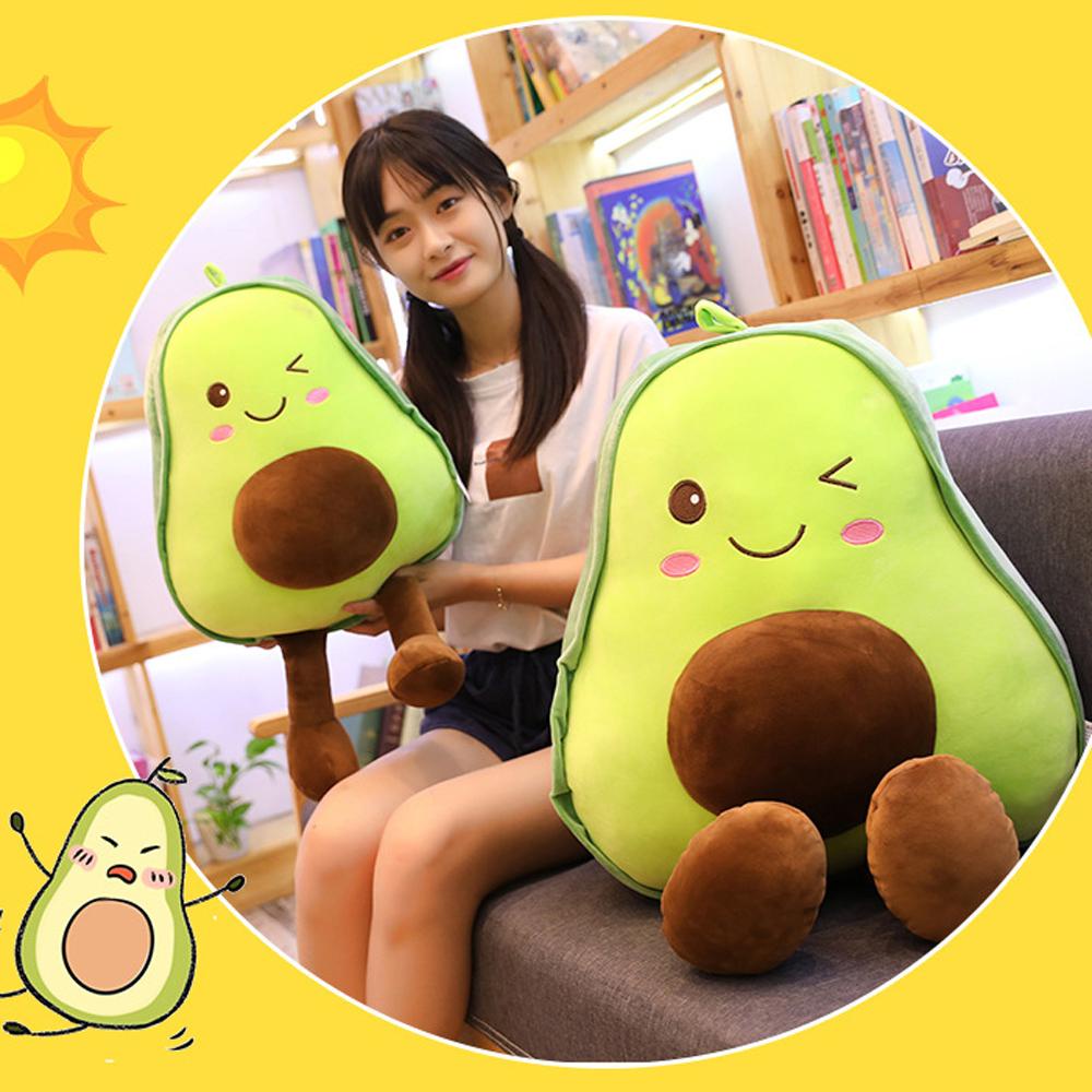 Gối Ôm Nhồi Bông Hình Quả Bơ Mềm Mại Dễ Thương Cho Bé