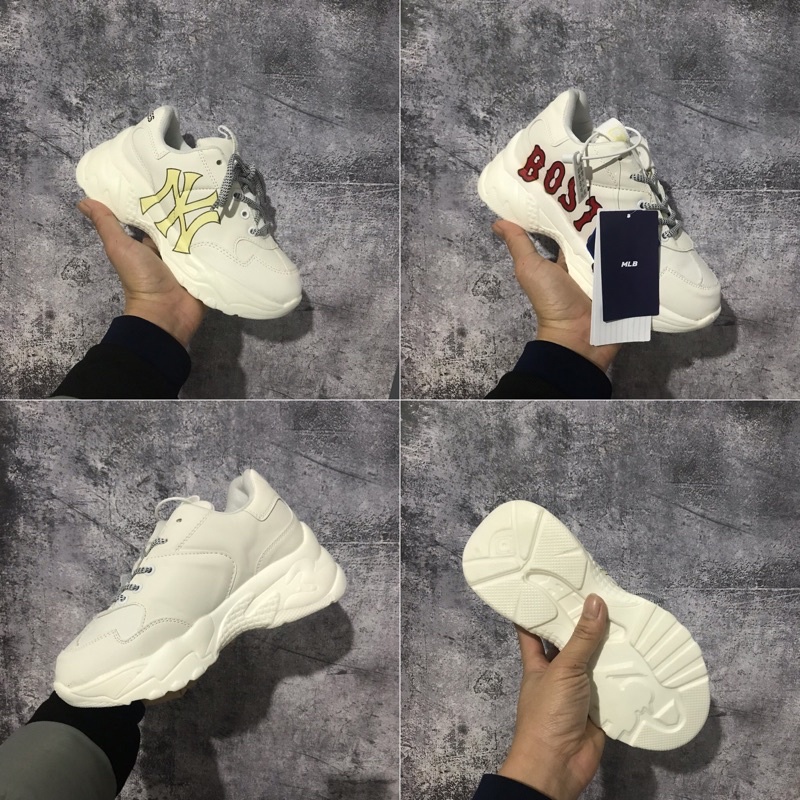 Giày MLB boston ny độn đế tăng chiều cao thể thao sneaker Hot Trend [Full box, Full bill]