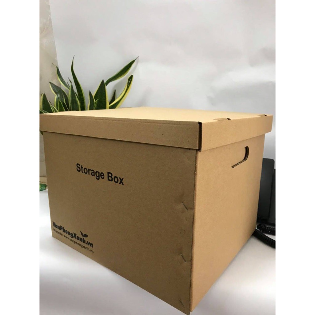 Thùng Carton Nắp Rời Chuyên Dụng Đựng Tài Liệu, 5 Lớp Chắc Chắn Gon Gàng 38*33*28,5