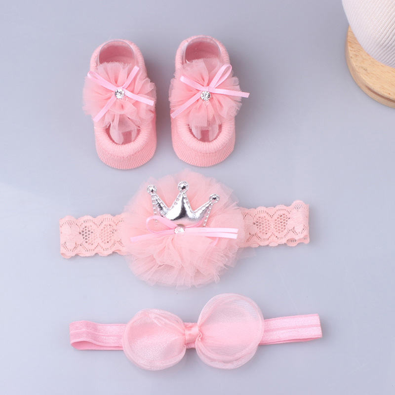 Set 3 Đôi Vớ Phối Ren Xinh Xắn Dành Cho Bé Gái