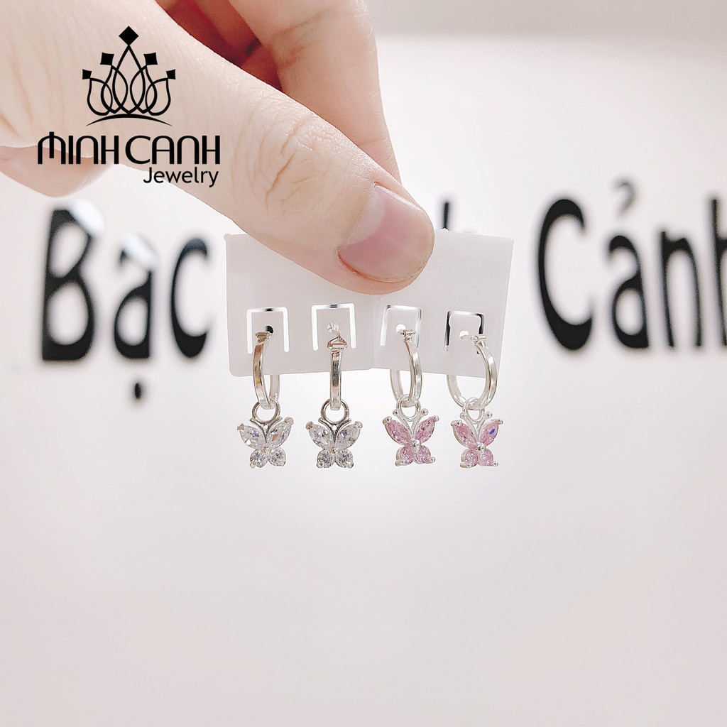 Bông Tai Bạc Hình Bướm Xinh Xắn Cho Bé Yêu - Minh Canh Jewelry