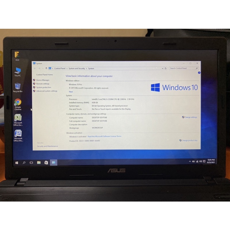 laptop cũ asus i5 gen 2 ram 4Gb ssd 128Gb | BigBuy360 - bigbuy360.vn