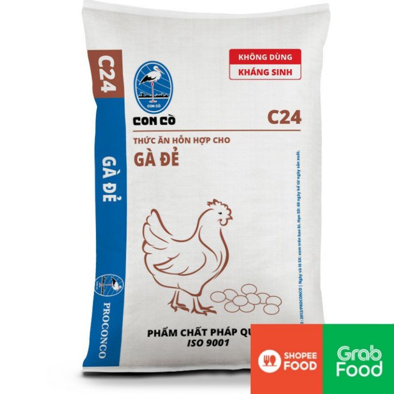 (Hỏa Tốc) Bao 25KG Cám Cò C24 Thức Ăn Gà Mái Đẻ Thức Ăn Cho Gà Đẻ Cám Gà Đẻ Thức Ăn Cho Vịt Đẻ