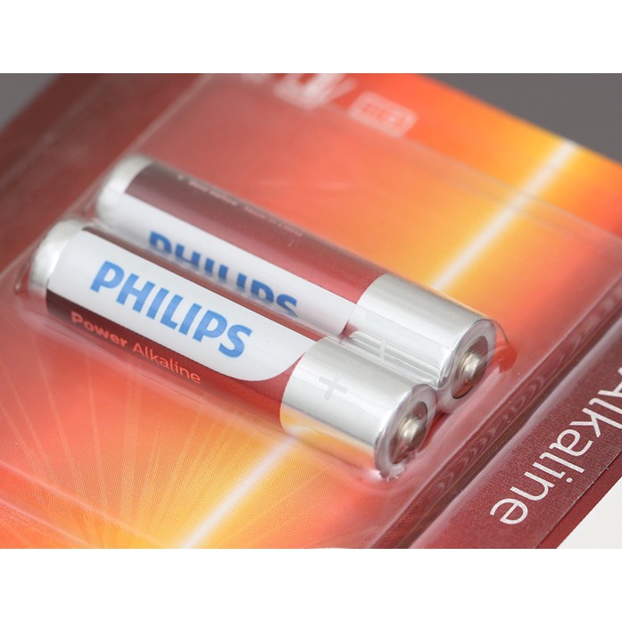 Vĩ 2 viên pin 2A, 3A Alkaline Philips