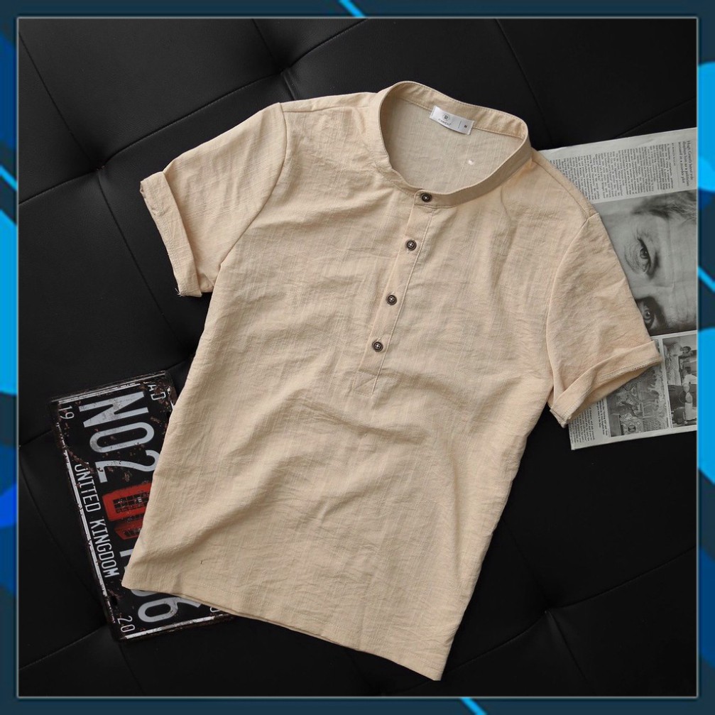 Áo đũi nam, Áo Sơ Mi Nam cổ tàu thoáng mát Thời Trang Cao Cấp AC92 - kstore68