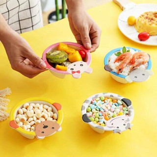 Bát ăn dặm lúa mạch hình thú cho bé