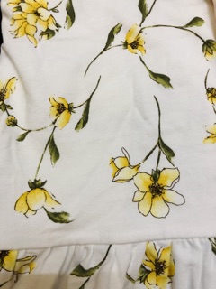 Áo babydoll hoạ tiết