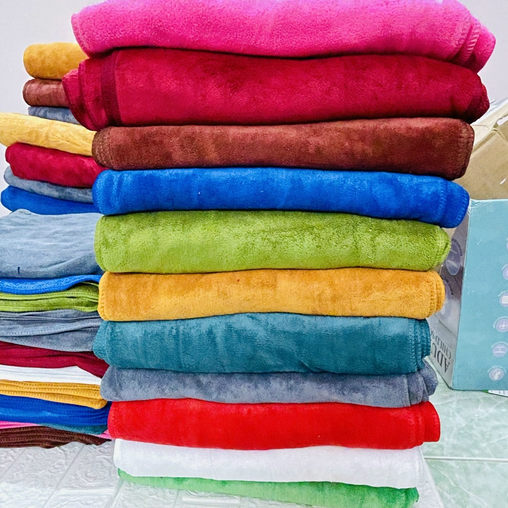 Khăn tắm xuất Nhật giá rẻ Microfiber mềm mại thấm nước rất tốt nhanh khô không rụng lông phai màu thích hợp mọi làn da