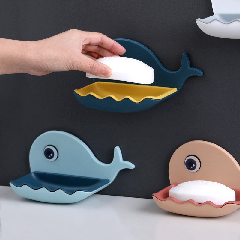 Giá đỡ xà phòng hình cá voi dễ thương tiện dụng cho nhà tắm