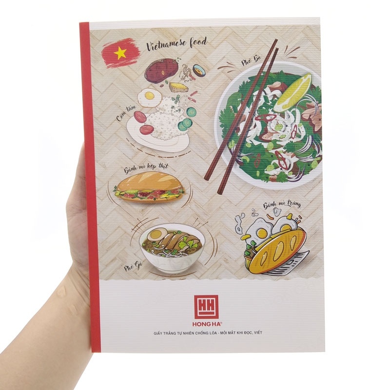 Vở Pupil Traditional Food - Kẻ Ngang 80 Trang - Hồng Hà 1102 (Mẫu Màu Giao Ngẫu Nhiên)