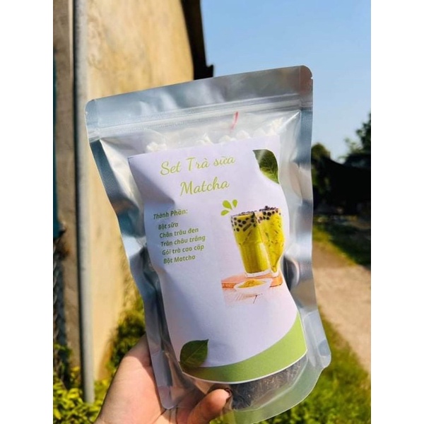 Trà Sữa MatCha Sét Nguyên Liệu