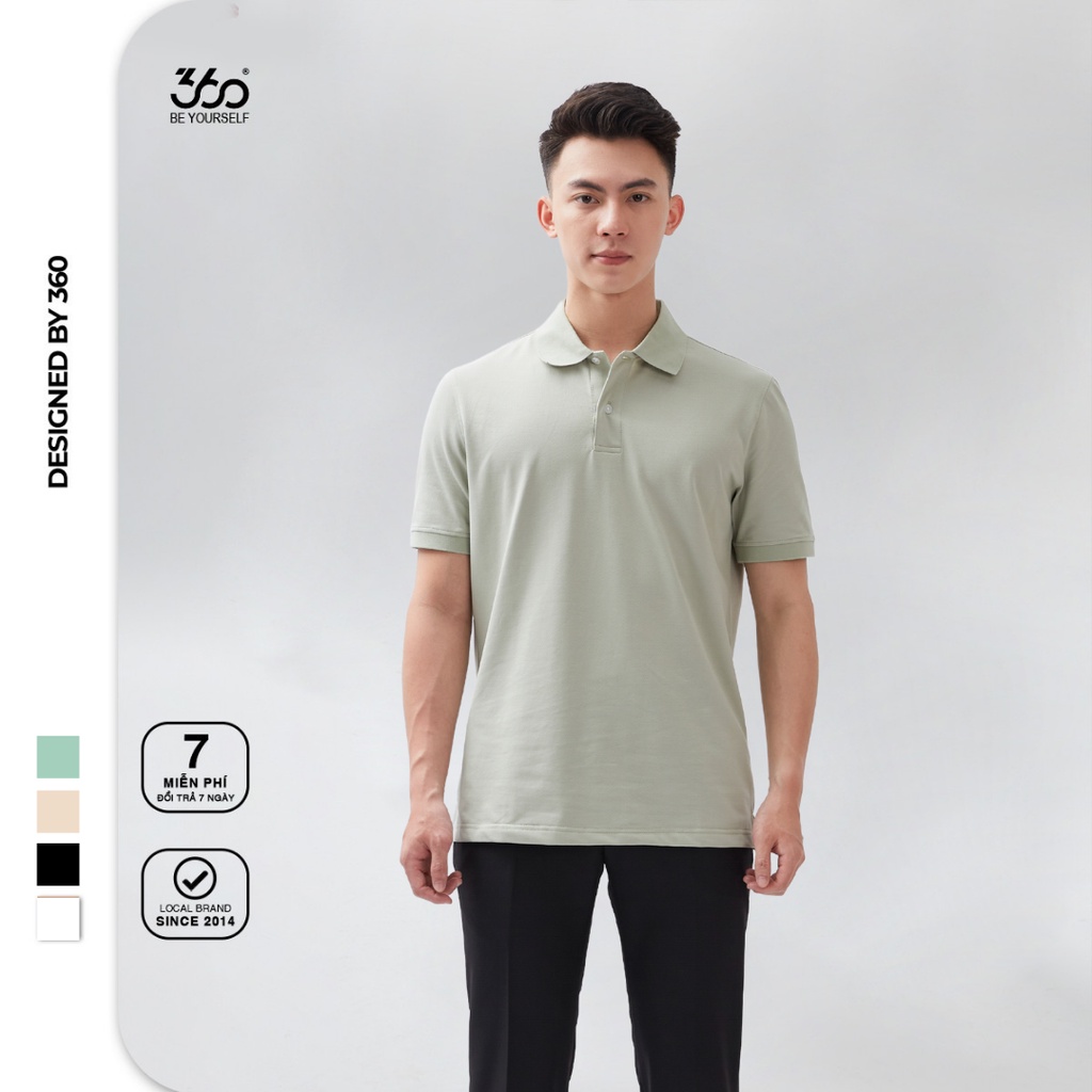 Áo polo trơn chất liệu cao cấp chống bai gião thương hiệu 360 Boutique - POTTK301