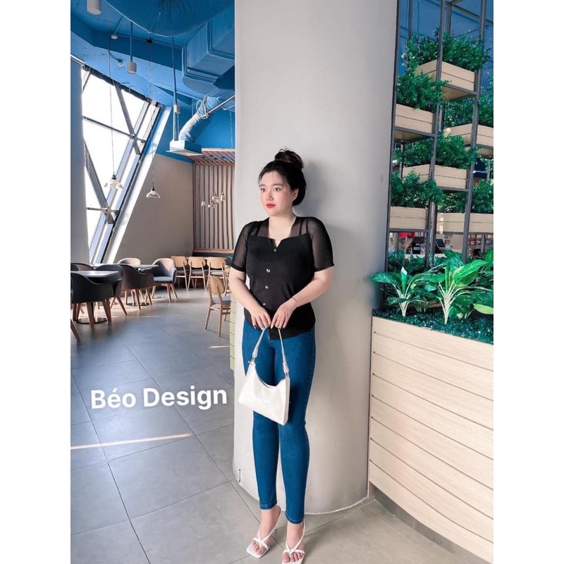 Quần jean xanh bigsize