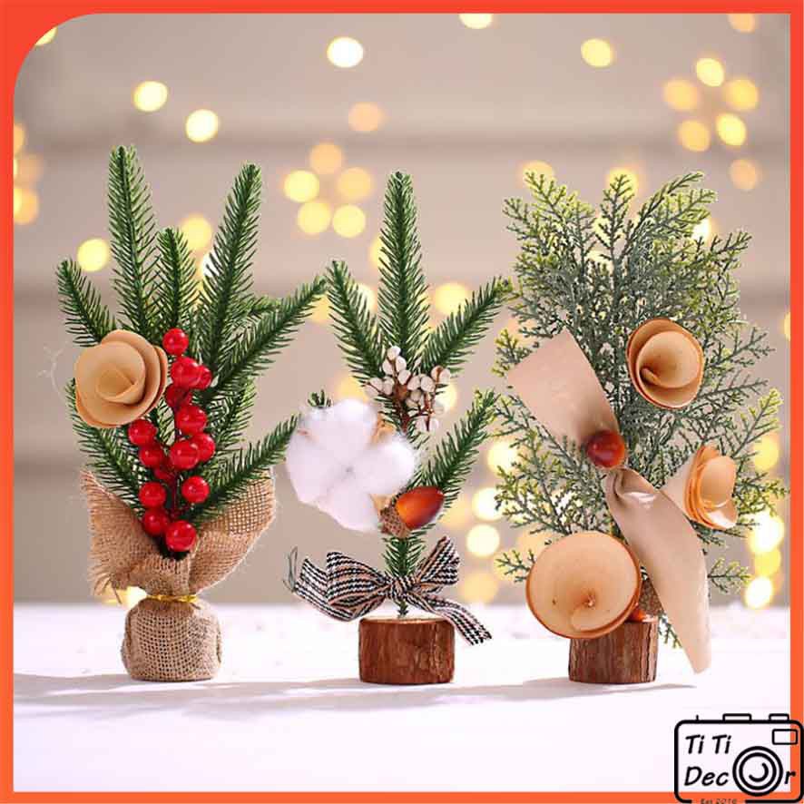 Cây thông trang trí Noel, nhà cửa, cửa hàng, decor chụp ảnh - TiTi Decor