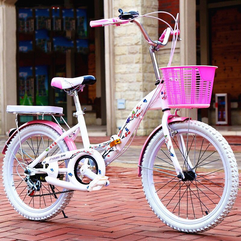 【xe đạp】Gấp xe đạp phụ nữ xe tốc độ biến đổi trẻ em sinh viên nhỏ, trung học và đại học xe đạp công chúa xe người lớn đi