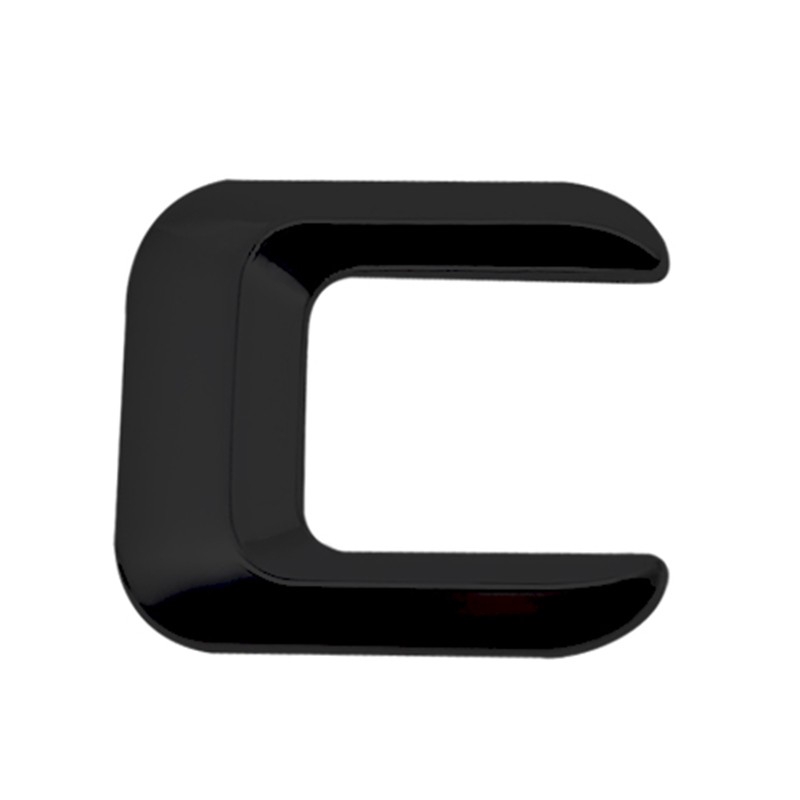 Modified Digital Alphabet Black and Silver 1 2 3 4 5 6 8 A B C E G K L M S DIY Metal Car Sticker for Mercedes Benz A200 A220 A250 A260 Auto 3D Letter Number Trunk Emblem Badge Decal Accessories