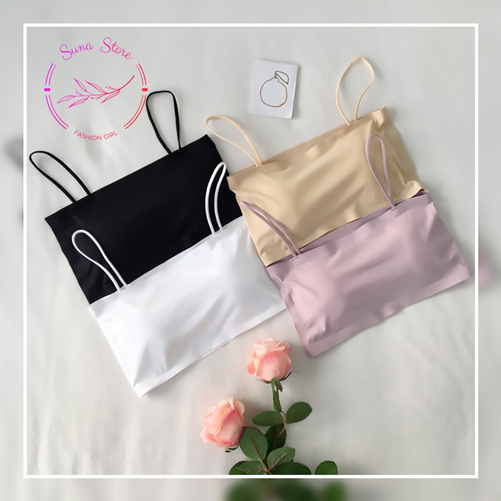 [Quà tặng là gói xả vải bạn nhé] Áo bra quây sisterhood hai dây đúc su chất thun lạnh, Áo Bralette Tập Gym Yoga | BigBuy360 - bigbuy360.vn