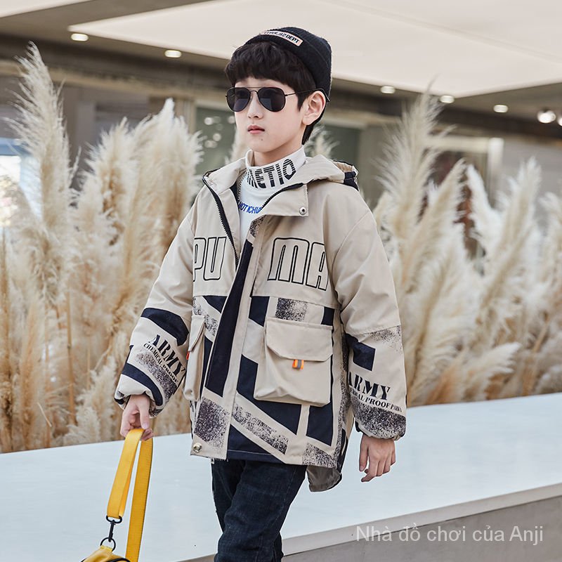 Korean Version Winter Baby Boys Velvet Thick Coat