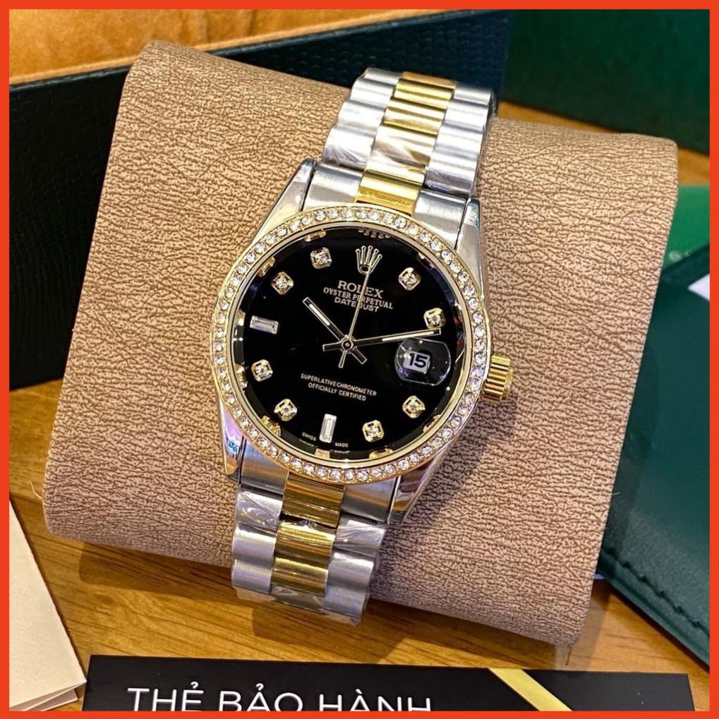 Đồng hồ nam rolex - 99 viên đá viền hàng cao cấp, mạ màu không gỉ