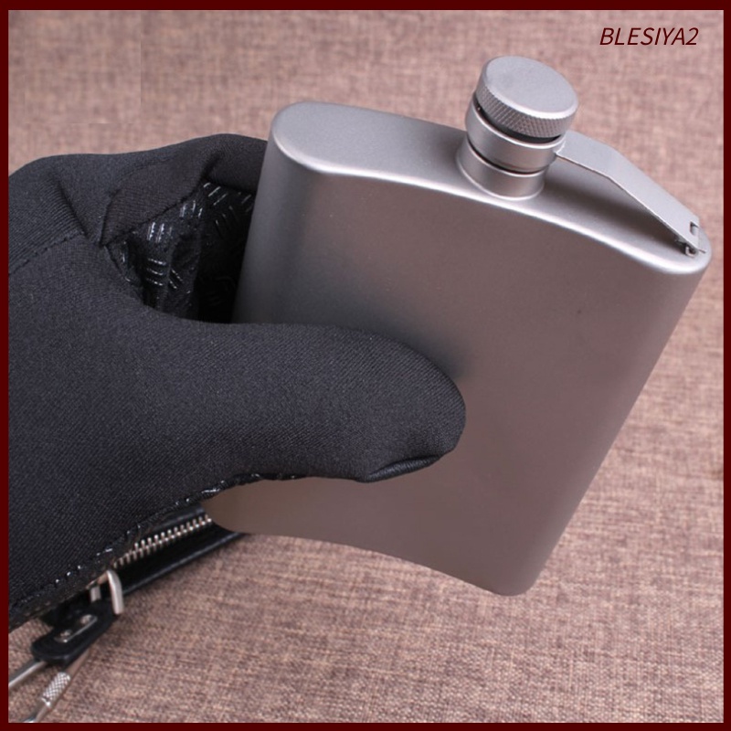 Portable Titanium Hip Flask Liquor Drink Bottle Container Barware 260ml/9 oz
