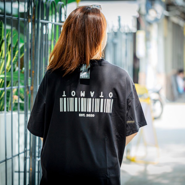 [TẶNG HỘP QUÀ] Áo thun Unisex hình Barcode 100% cotton oversize tay lỡ form rộng TẶNG vớ và scrunchies | BigBuy360 - bigbuy360.vn
