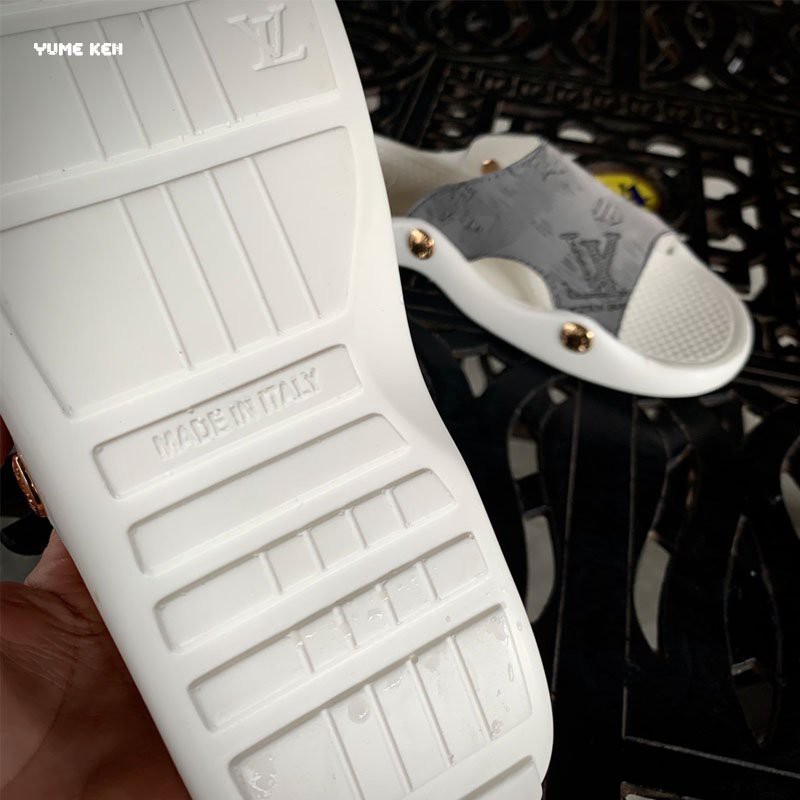 Dép Nam LV Trắng Siêu Nhẹ Thoáng Khí - Thiết Kế Sang Trọng Thời Trang Đẳng Cấp
